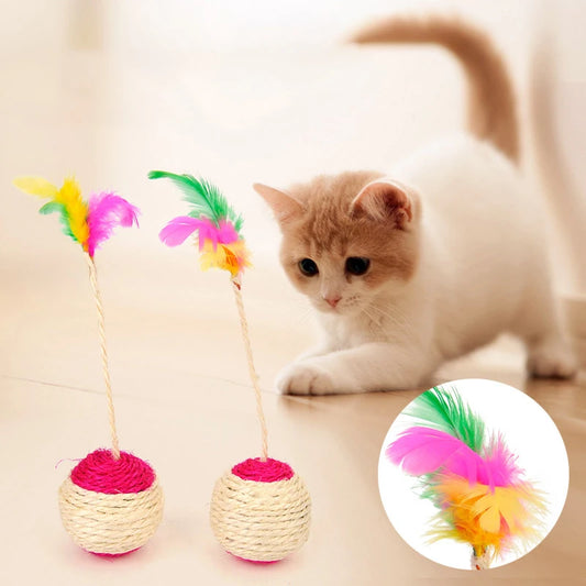 Brinquedo Interativo de Sisal para Gatos