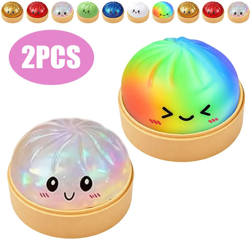 Squishy Mistério Dumpling Arco-Íris