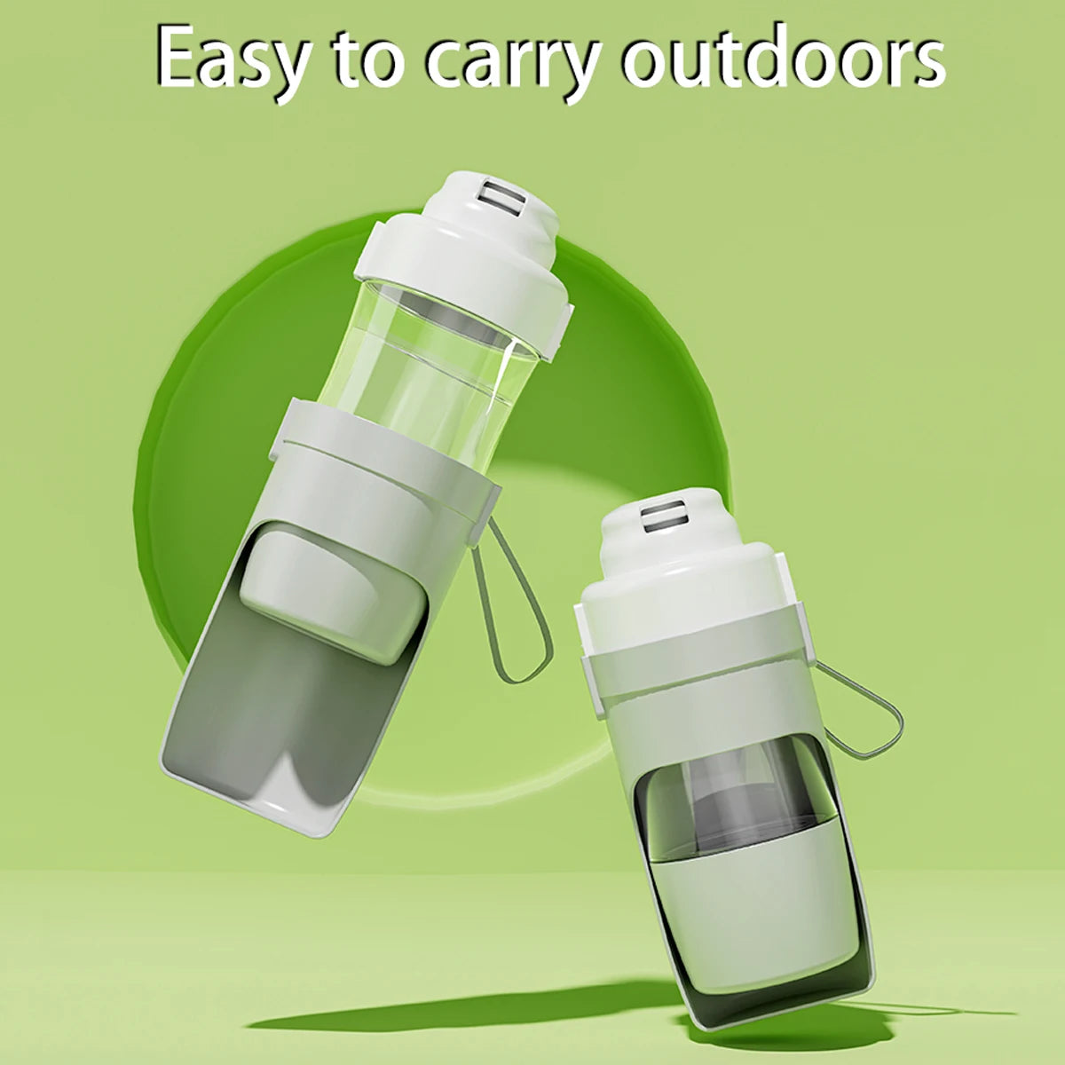 2-in-1 Portable Water Bottle for Dogs & Cats