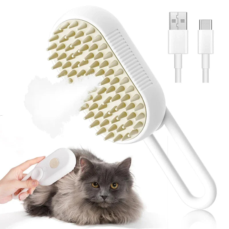 Escova a Vapor para Gatos e Cães