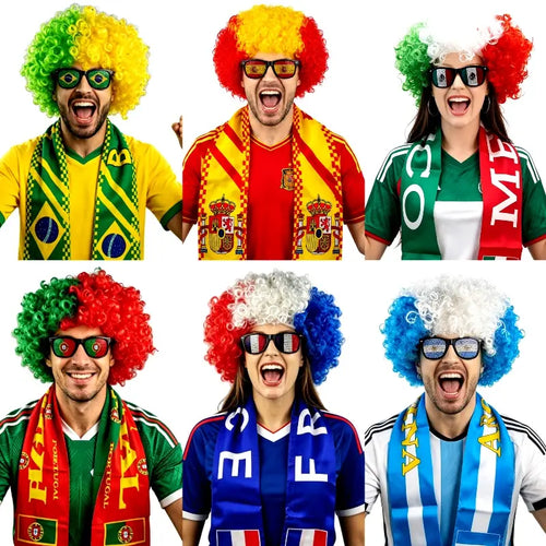 World Cup 2026 Fan Wig