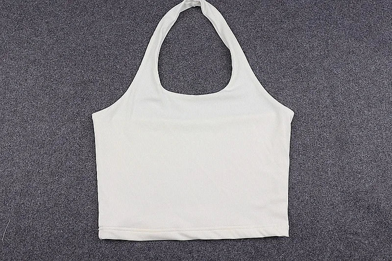 Top Cropped Costas Abertas para Mulher