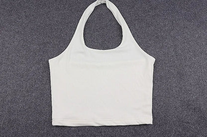 Top Cropped Costas Abertas para Mulher
