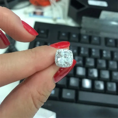Brincos Luxo com Zircónias Brilhantes