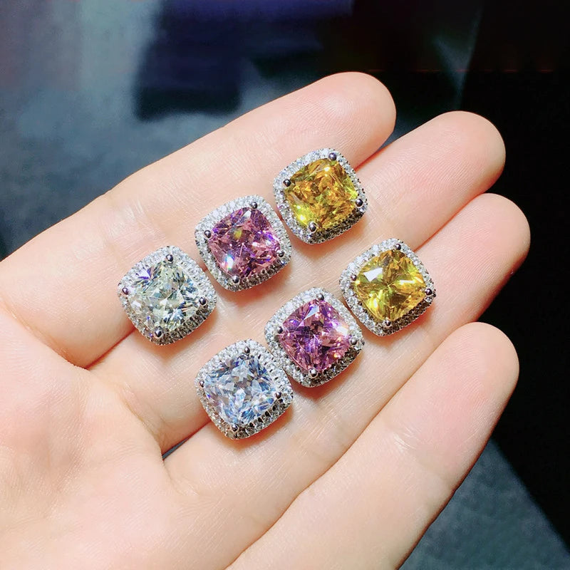 Brincos Luxo com Zircónias Brilhantes