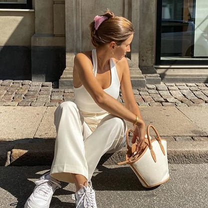 Top Cropped Costas Abertas para Mulher