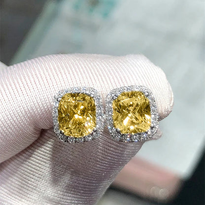 Brincos Luxo com Zircónias Brilhantes