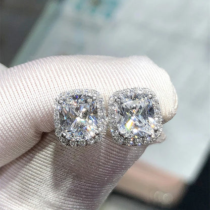 Brincos Luxo com Zircónias Brilhantes