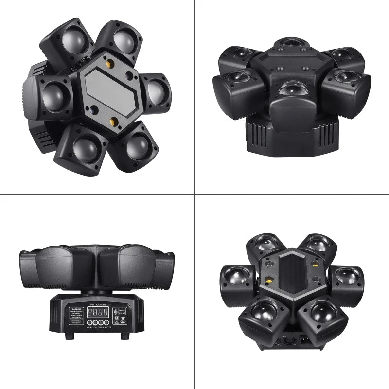 80W RGB LED Moving Head Beam Light – Efeito de Palco Profissional DJ