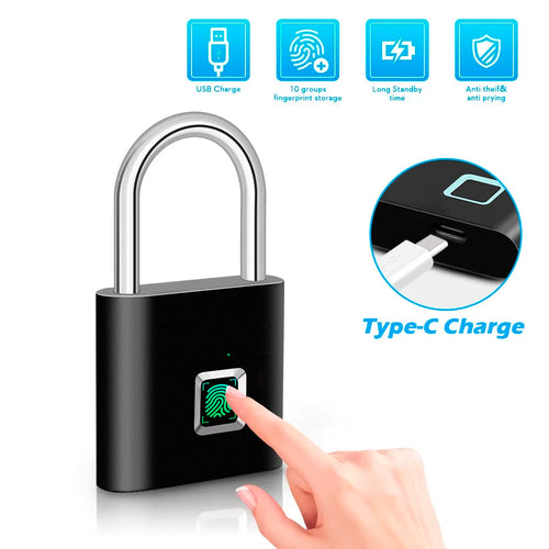 KERUI Biometric Padlock – Keyless Fingerprint Smart Lock