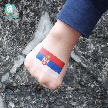 Tatuagens Temporárias de Bandeiras Nacionais