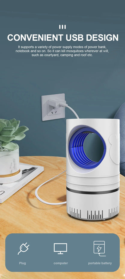 Lâmpada Elétrica Mata Mosquitos USB