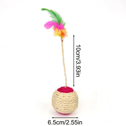 Brinquedo Interativo de Sisal para Gatos