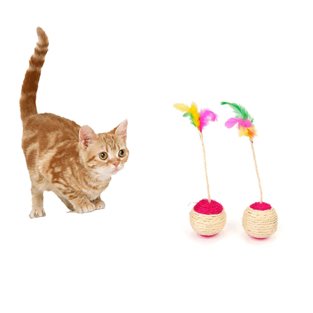 Brinquedo Interativo de Sisal para Gatos