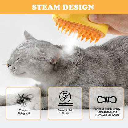Escova a Vapor para Gatos e Cães