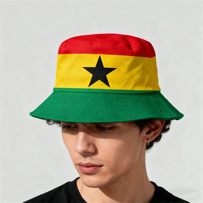 Chapéu Bucket Reversível Bandeira Nacional