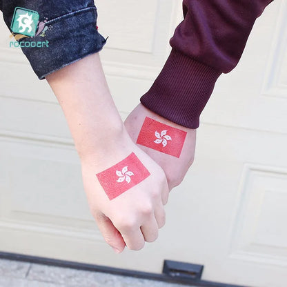 Tatuagens Temporárias de Bandeiras Nacionais
