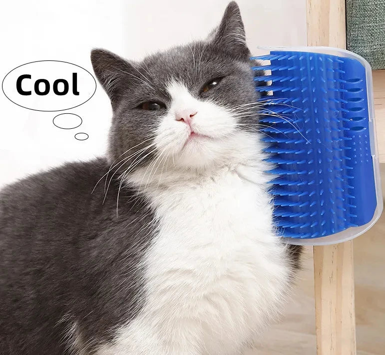 Escova Massageadora de Canto para Gatos