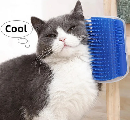 Escova Massageadora de Canto para Gatos