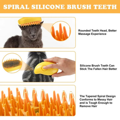 Escova a Vapor para Gatos e Cães