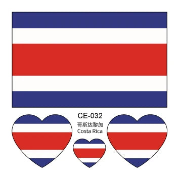 Tatuagens Temporárias de Bandeiras Nacionais