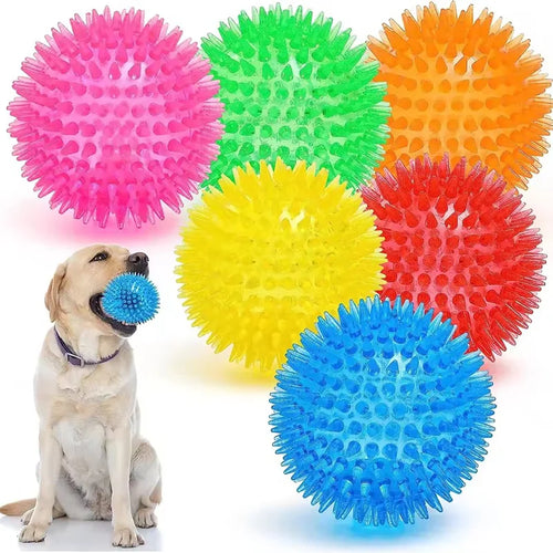 Interactive Spiked Dog Ball