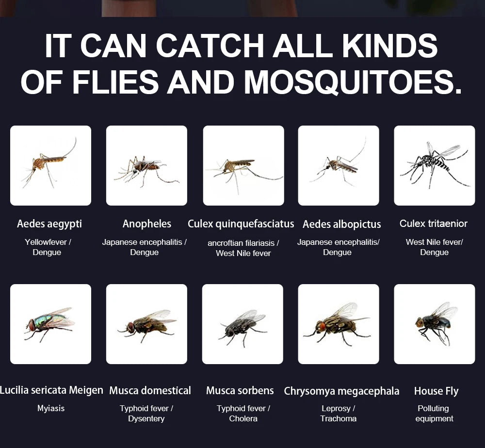 Lâmpada Elétrica Mata Mosquitos USB