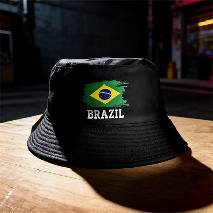 Chapéu Bucket Reversível Bandeira Nacional