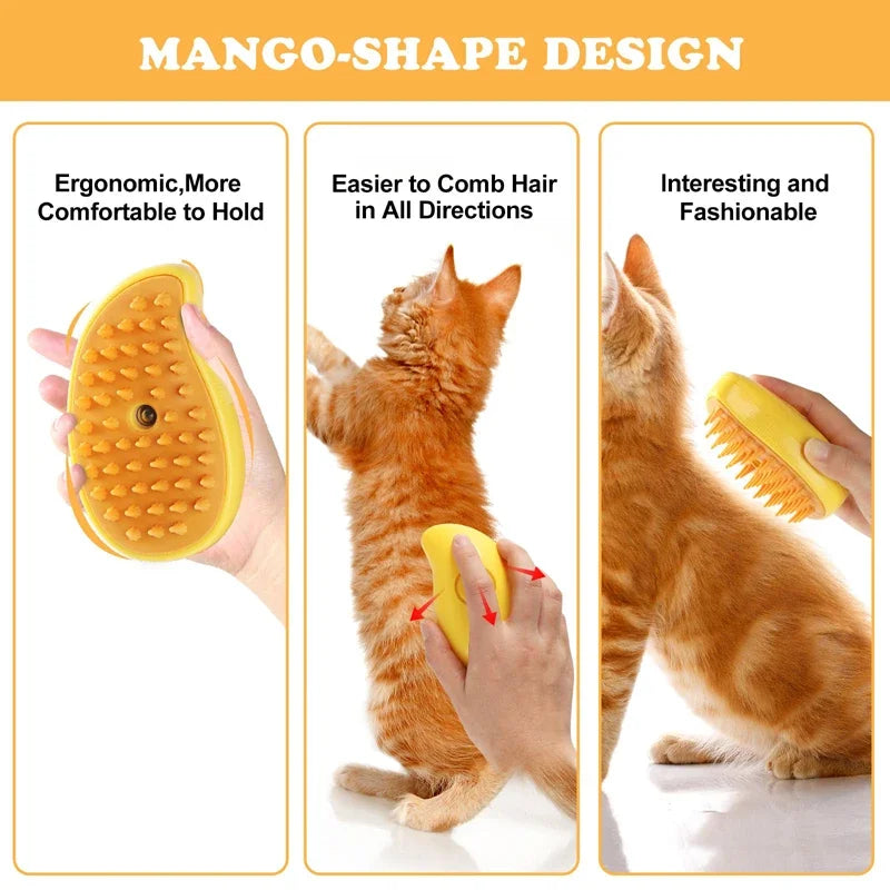 Escova a Vapor para Gatos e Cães