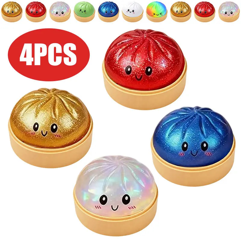 Squishy Mistério Dumpling Arco-Íris