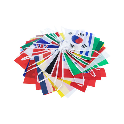 Bandeirolas Internacionais de Futebol | Decoração Mundial com 32 Países
