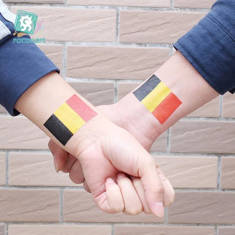 Tatuagens Temporárias de Bandeiras Nacionais