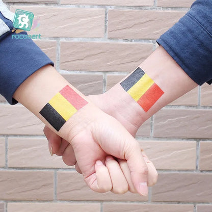 Tatuagens Temporárias de Bandeiras Nacionais