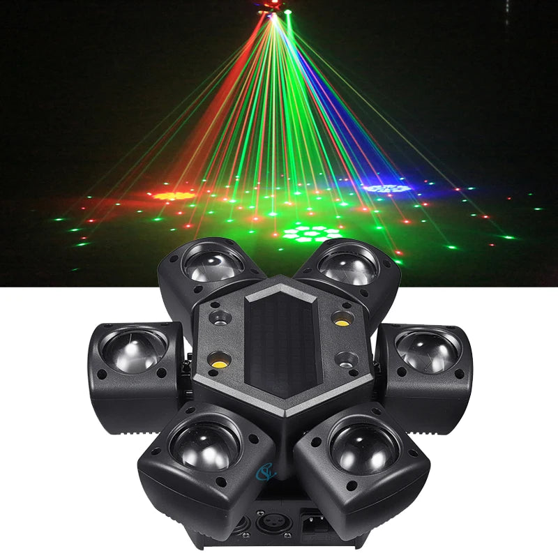 80W RGB LED Moving Head Beam Light – Efeito de Palco Profissional DJ