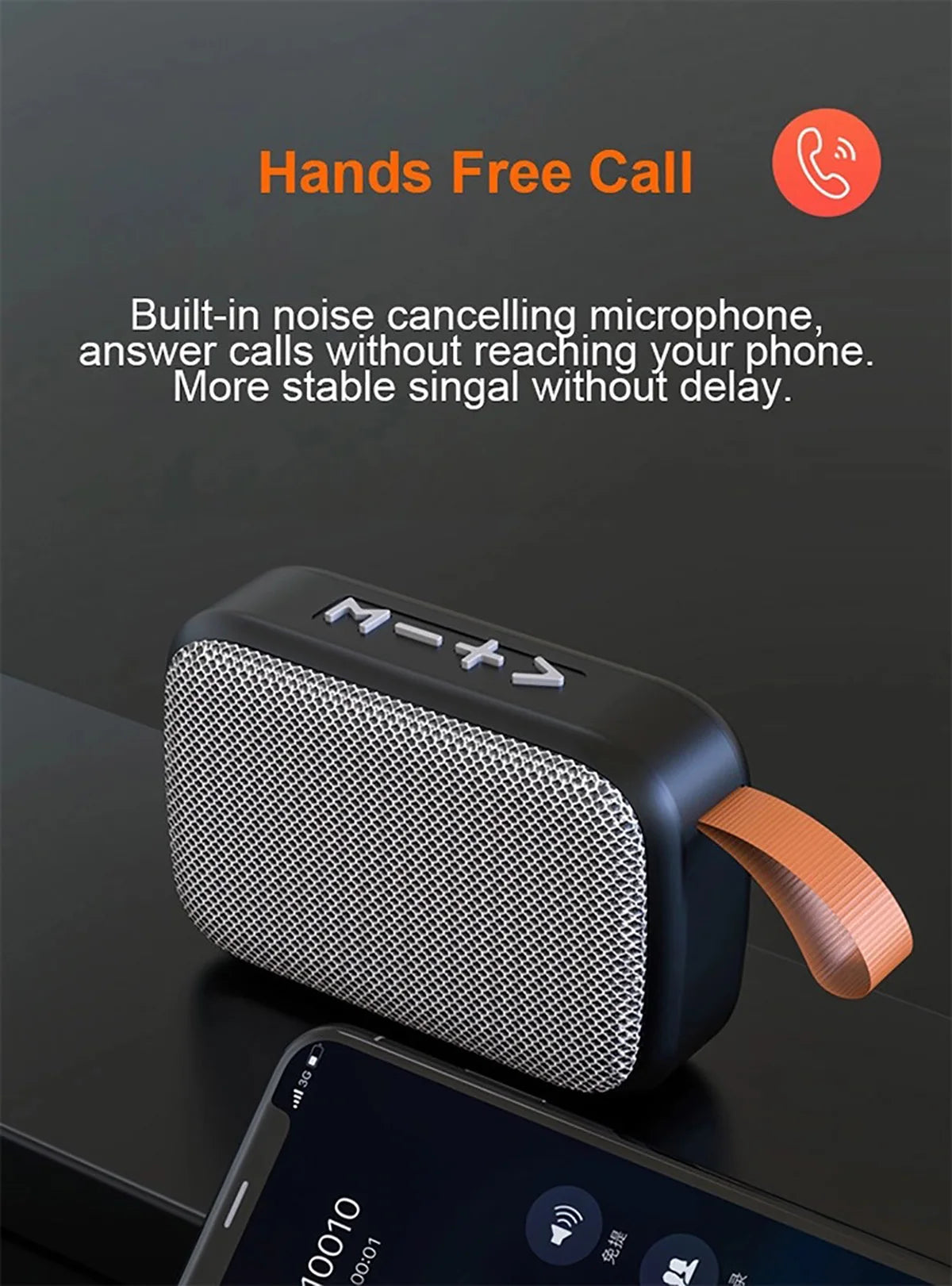 Coluna Bluetooth Portátil 3D Stereo
