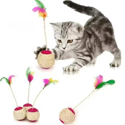 Brinquedo Interativo de Sisal para Gatos