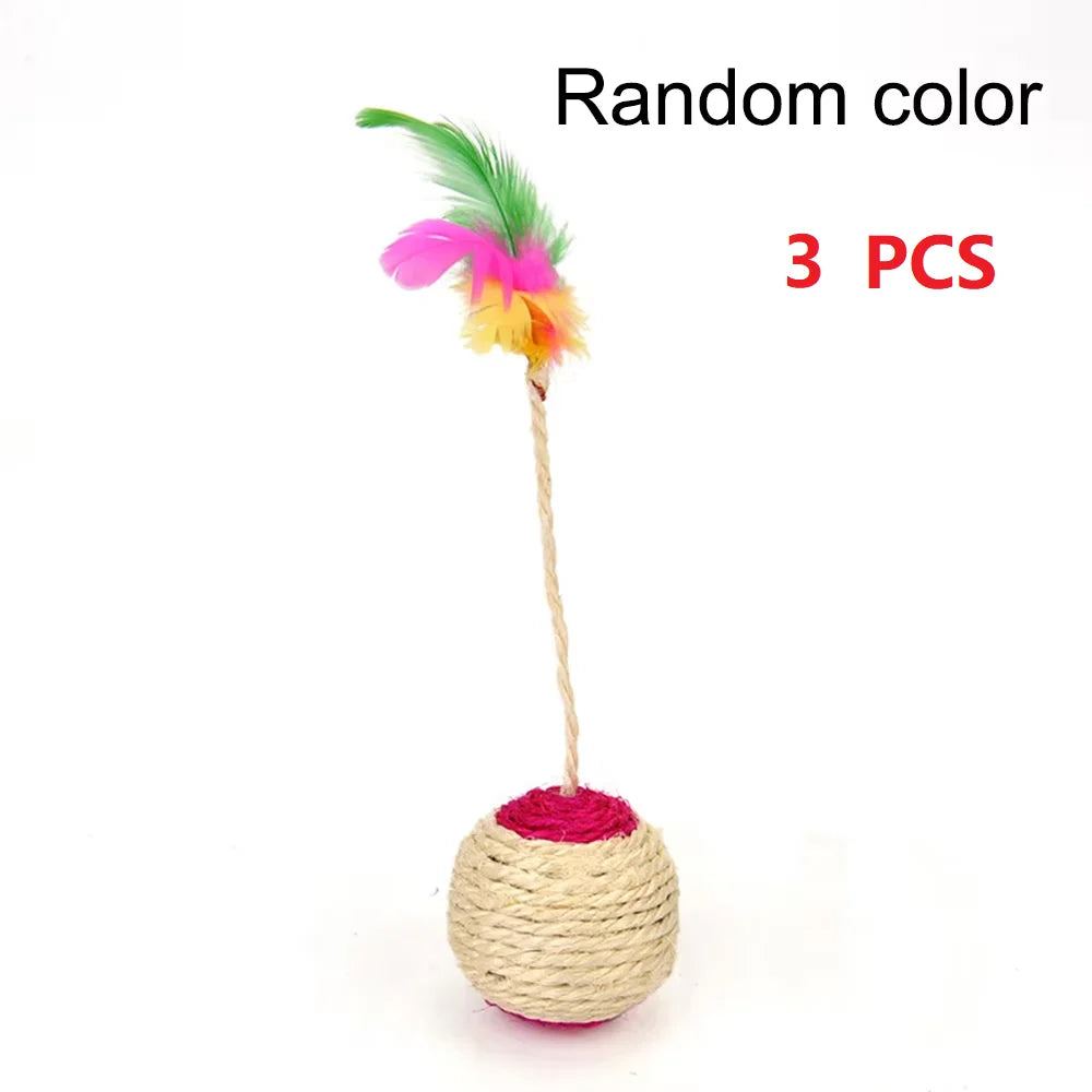 Brinquedo Interativo de Sisal para Gatos