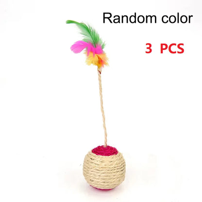 Brinquedo Interativo de Sisal para Gatos
