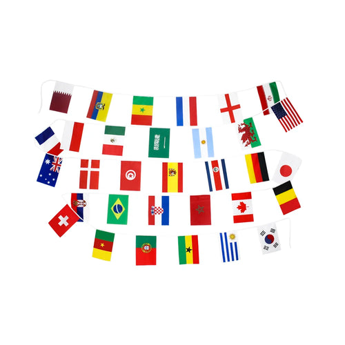 International Football Flags | 32-Country World Cup Decoration