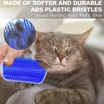 Escova Massageadora de Canto para Gatos