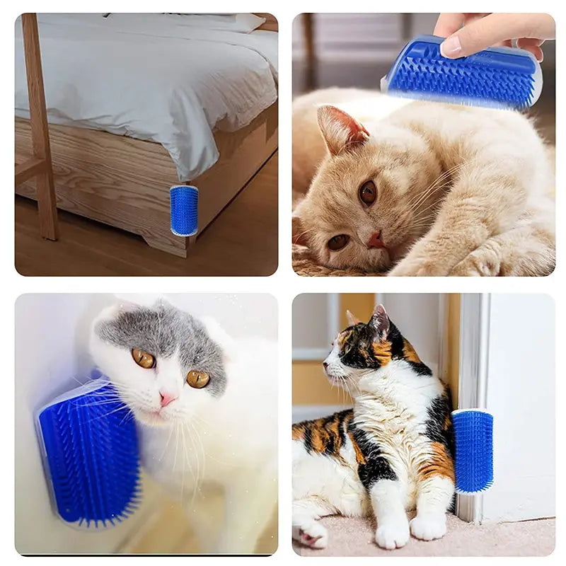 Escova Massageadora de Canto para Gatos