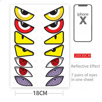 Devil Eyes – Autocolantes Refletivos para Moto e Capacete
