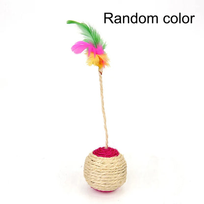 Brinquedo Interativo de Sisal para Gatos