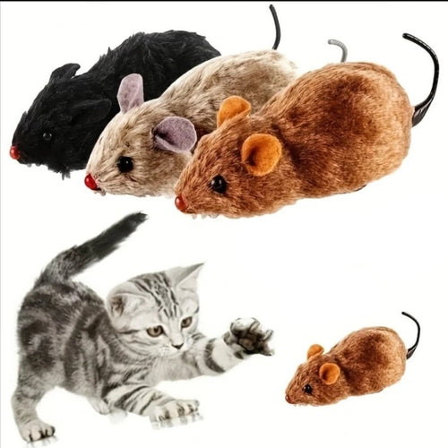 Interactive Plush Mouse Toy for Cat