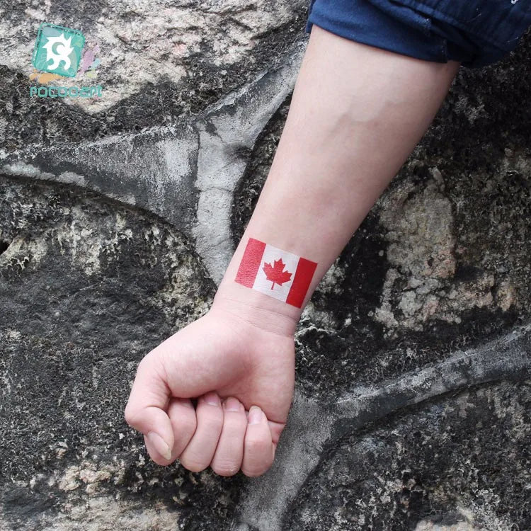 Tatuagens Temporárias de Bandeiras Nacionais