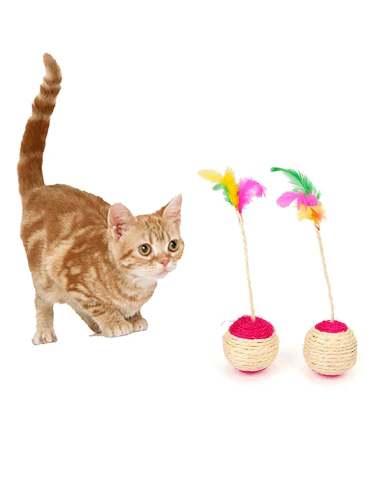 Brinquedo Interativo de Sisal para Gatos