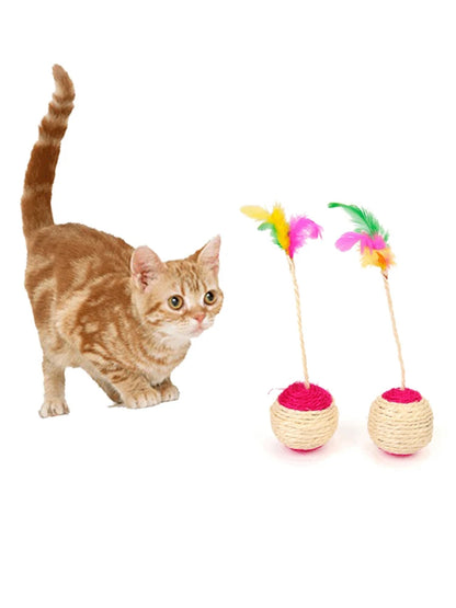 Brinquedo Interativo de Sisal para Gatos