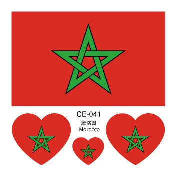 National Flag Temporary Tattoos